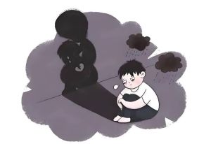 抑郁症卡通图片_心理教育宣传，简单易懂，助人了解与鼓励
