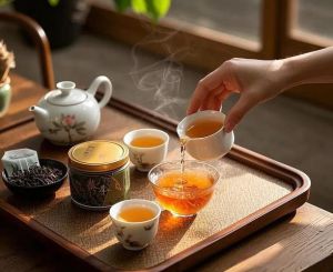 喝茶的图片唯美意境图片_泡茶读书晒太阳，咖啡馆里的放松时刻