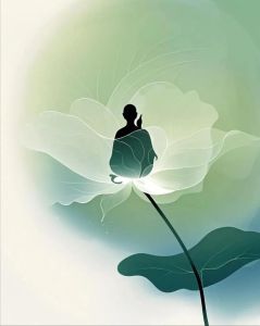 因果禅意图片_禅意因果画，心静超脱，助你寻找内心平静