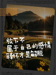 放下过去的图片_放下烦恼，贴张一切都会过去的图片提醒自己向前看！