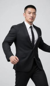 男生西装照片_商务西装头像，40岁男士气质款，简单大方显成熟自信