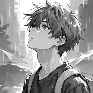 雨中男生头像帅气冷酷霸气_雨中酷男生头像，彰显个性与力量，成熟自信社交必备！