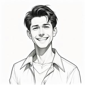 素描成熟男人头像_商务专业头像应用场景探讨，成熟稳重风格，官网宣传册PPT适用