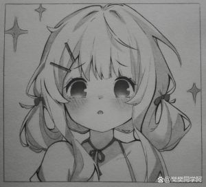 适合临摹的二次元动漫图片_二次元线稿练习，人物素描必备，快来临摹提升画画水平！