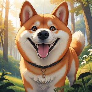 柴犬卡通图片绘画_超萌柴犬卡通画，绘本图标朋友圈必备！