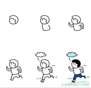 运动跑步简图_跑步图做运动背景墙，活力十足！