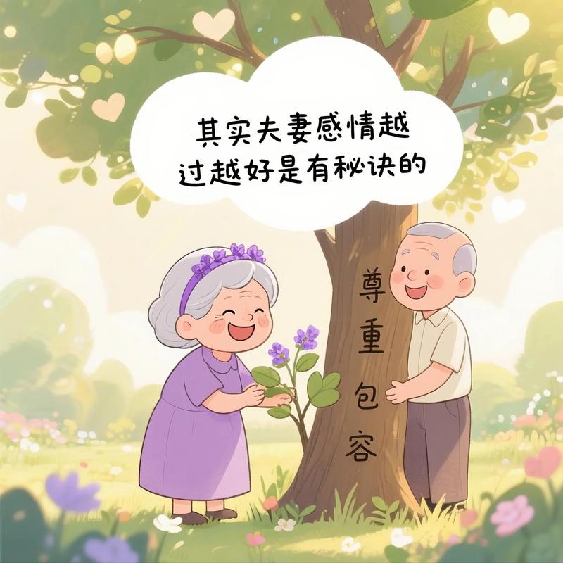 夫妻漫画情感图片_夫妻沙发上看电视超恩爱，线条简单颜色亮，婚礼纪念日装饰好选择