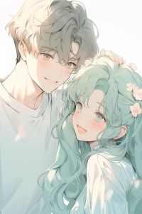情侣漫画人物图片_100张可爱情侣漫画图，孩子画画好参考，大人也能画着玩
