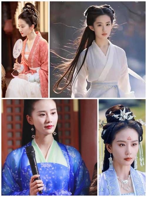 100位最美古装女明星原图_仙气古装女星，古风海报PPT素材！
