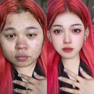 美女和丑女对比图_美丑大作战，你眼中的美是什么？
