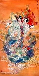 道教女仙图片大全_道教仙女画，飘逸色彩，庄严神秘，祥和宁静，适合道观及网络推广