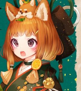 复古橙色系女生头像动漫_复古橙动漫头像，吸睛又显品味，QQ微信游戏皆宜