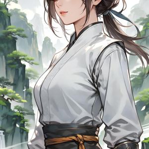 古风帅气女侠图片_酷酷女将军背酒葫芦，古风剑舞壁纸，你喜不喜欢？