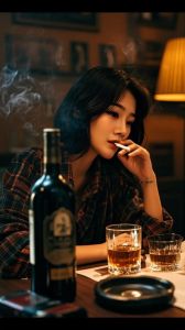 女士吸烟迷人图片_时尚独立女性抽烟照，彰显个性，你有什么独特风格？