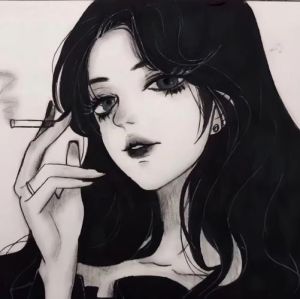 女生抽烟图片卡通_搞笑卡通女生抽烟表情包，幽默风趣，社交聊天必备！
