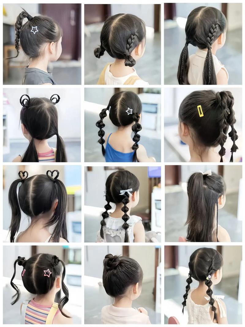 小女孩扎辫子方法100种图片_新手妈妈看过来！《小女孩扎辫子方法100种》，详细图解，轻松搞定宝宝发型！