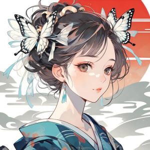 蝴蝶女头像_美蝴蝶女头像，QQ必备，优雅浪漫，20种嘴型可选！